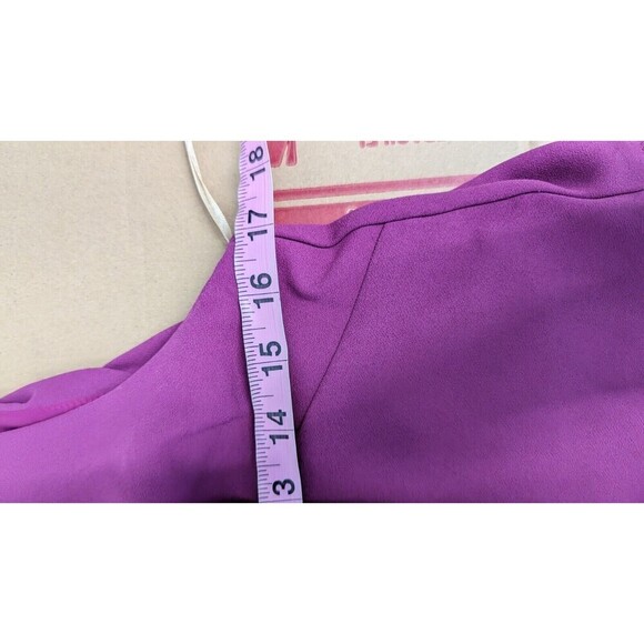 TRINA TURK Size 4 Dress Ruffle Layer Bodice Split Back Sheath - Picture 9 of 11